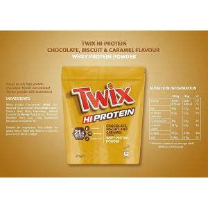 Twix Hi Protein - Бял шоколад с фъстъци 455 гр | Mars Protein