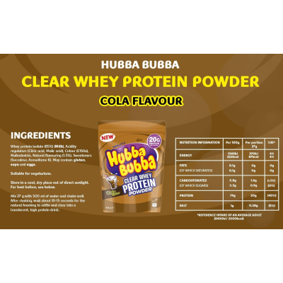 Hubba Bubba Clear Whey 405 гр | Mars Protein