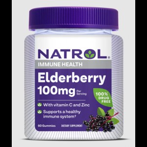 Elderberry 100 мг 60 дъвчащи бонбони | Natrol