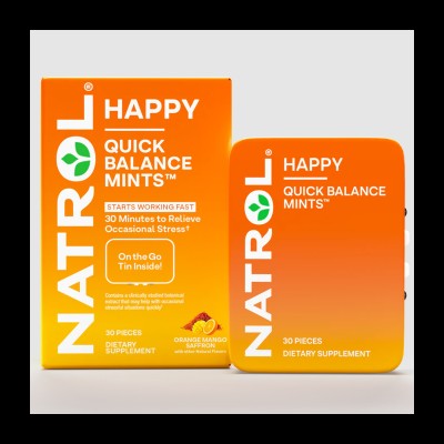Quick Balance Mints Happy 30 таблетки | Natrol