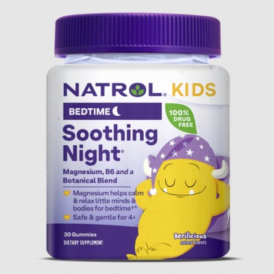 Kids Soothing Night 30 дъвчащи бонбони | Natrol