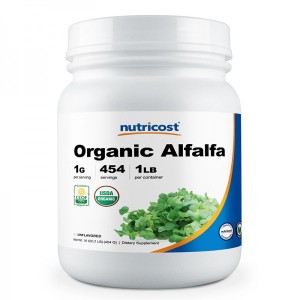 Organic Alfalfa Powder 454 гр | Nutricost