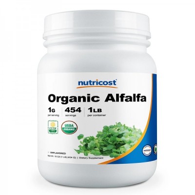 Organic Alfalfa Powder 454 гр | Nutricost Organic Alfalfa Powder 454 гр | Nutricost