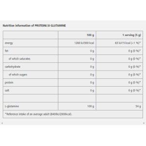 100% Pure Glutamine 200 гр | Proteini.SI