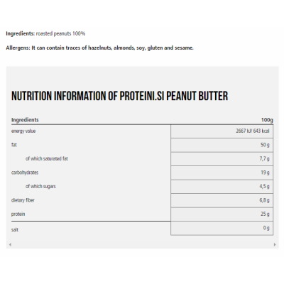 Peanut Butter 1000 гр | Proteini.SI