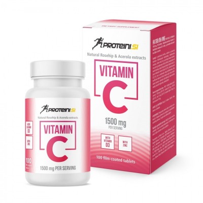 Vitamin C + Vitamin D3 + Zinc 100 таблетки | Proteini.SI