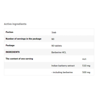 Berberine HCL 90 таблетки | SFD Nutrition