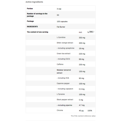 Fat Burner 100 капсули | SFD Nutrition
