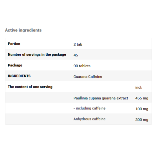 Guarana Caffeine 90 таблетки | SFD Nutrition