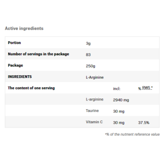 L-Arginine Powder 250 гр | SFD Nutrition