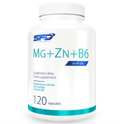 Mg + Zn + B6 120 капсули | SFD Nutrition