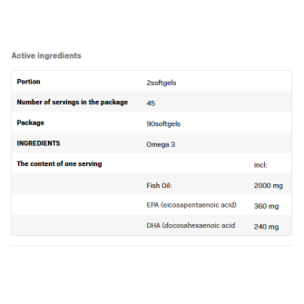 Omega 3 90 гел-капсули | SFD Nutrition Omega 3 90 гел-капсули | SFD Nutrition