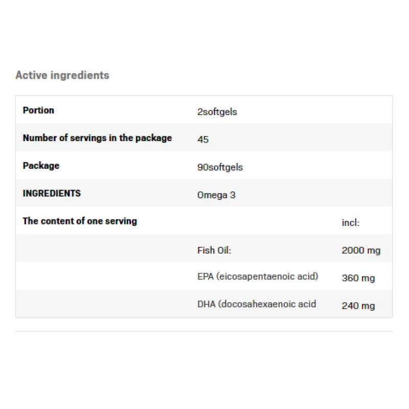 Omega 3 90 гел-капсули | SFD Nutrition Omega 3 90 гел-капсули | SFD Nutrition
