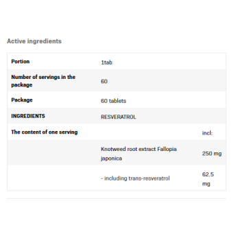 Resveratrol 60 таблетки | SFD Nutrition