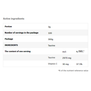 Taurine Powder 300 гр | SFD Nutrition Taurine Powder 300 гр | SFD Nutrition