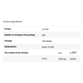 Biotin 100 таблетки | SFD Nutrition