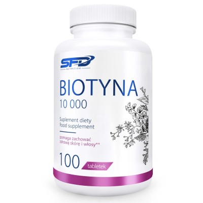 Biotin 100 таблетки | SFD Nutrition Biotin 100 таблетки | SFD Nutrition