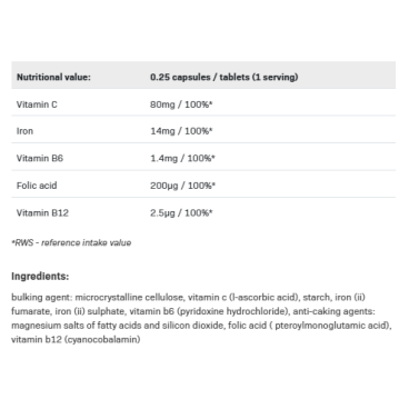 Iron Plus 60 таблетки | SFD Nutrition