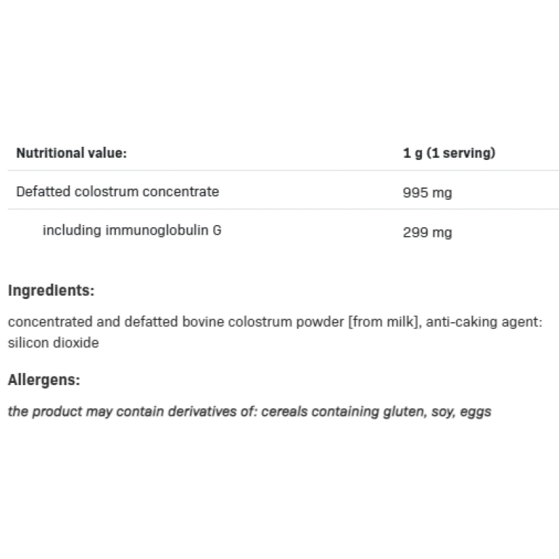 Colostrum 60 гр | SFD Nutrition Colostrum 60 гр | SFD Nutrition