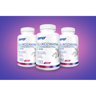 Glucosamine + Chondroitin + MSM 180 таблетки | SFD Nutrition Glucosamine + Chondroitin + MSM 180 таблетки | SFD Nutrition