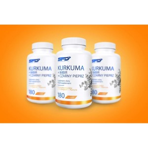 Curcumin + Ginger + Piperine 180 таблетки | SFD Nutrition