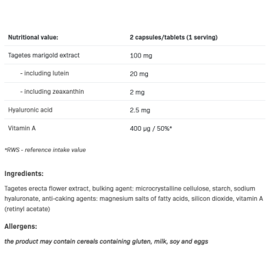 Good Eyes Formula 180 таблетки | SFD Nutrition