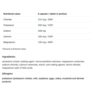 Electrolytes Tablets 180 таблетки | SFD Nutrition Electrolytes Tablets 180 таблетки | SFD Nutrition
