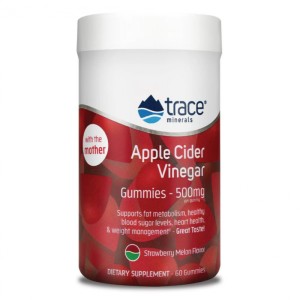 Apple Cider Vinegar Gummies 500 мг 60 дъвчащи бонбони | Trace Minerals Apple Cider Vinegar Gummies 500 мг 60 дъвчащи бонбони | Trace Minerals