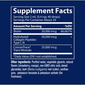 Ionic Biotin + Collagen 59 мл | Trace Minerals