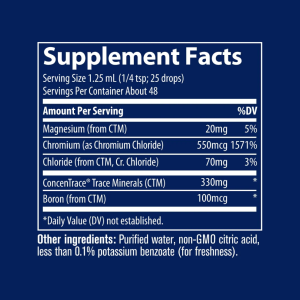 Ionic Chromium 550 мкг 59 мл | Trace Minerals Ionic Chromium 550 мкг 59 мл | Trace Minerals