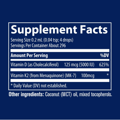 Ionic D3+K2 59 мл | Trace Minerals