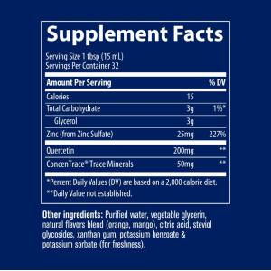 Liquid Zinc + Quercetin 473 мл | Trace Minerals