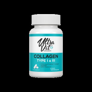 UltraVit Collagen Type I & III 120 капсули | VPLab UltraVit Collagen Type I & III 120 капсули | VPLab