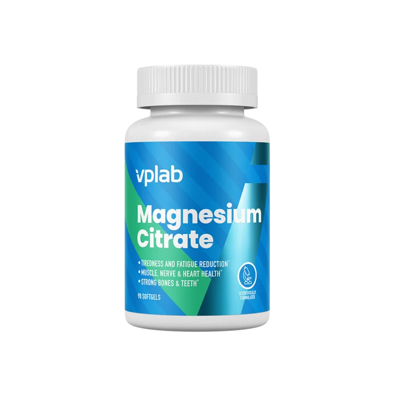 Magnesium Citrate 90 гел-капсули | VPLab Magnesium Citrate 90 гел-капсули | VPLab