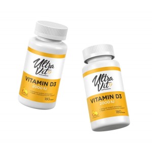 UltraVit Vitamin D3 2000 180 гел-капсули | VPLab