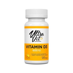 UltraVit Vitamin D3 600 IU 120 гел-капсули | VPLab