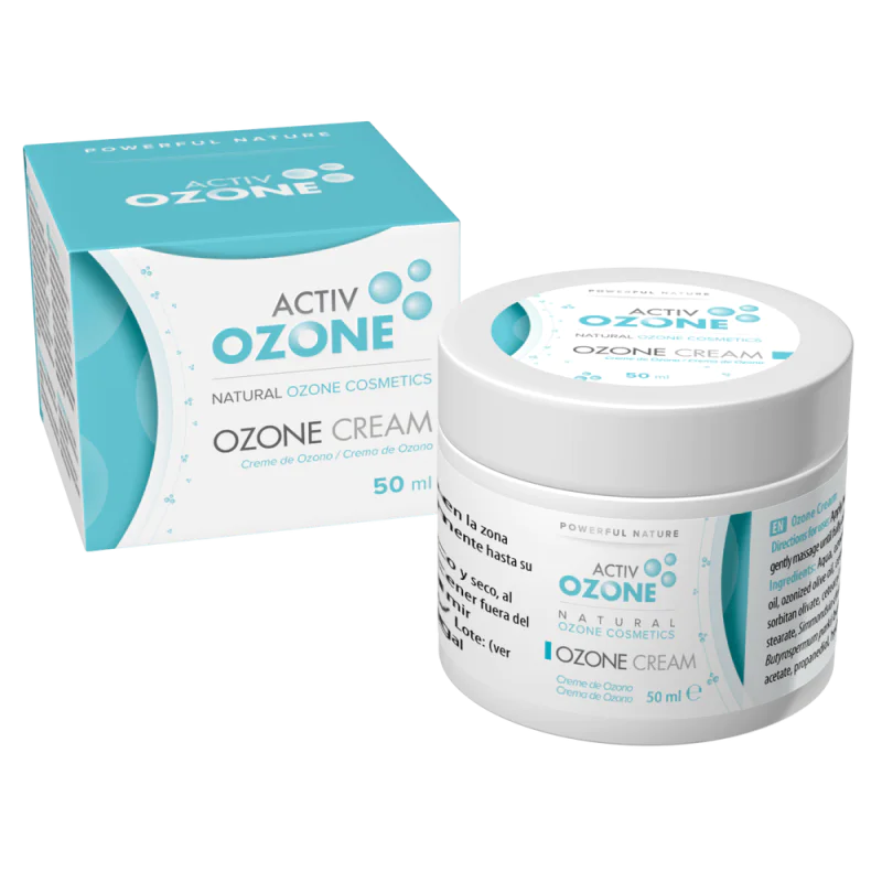 Ozone Cream с Активатор на Стволови Клетки 50 ml | ActivOzone Подходящ за чувствителна и суха кожа заради силно овлажняващия ефект Срещу различни кожни инфекциозни състояния и акне Добро средство за успокоява Ozone Cream с Активатор на Стволови Клетки 50 