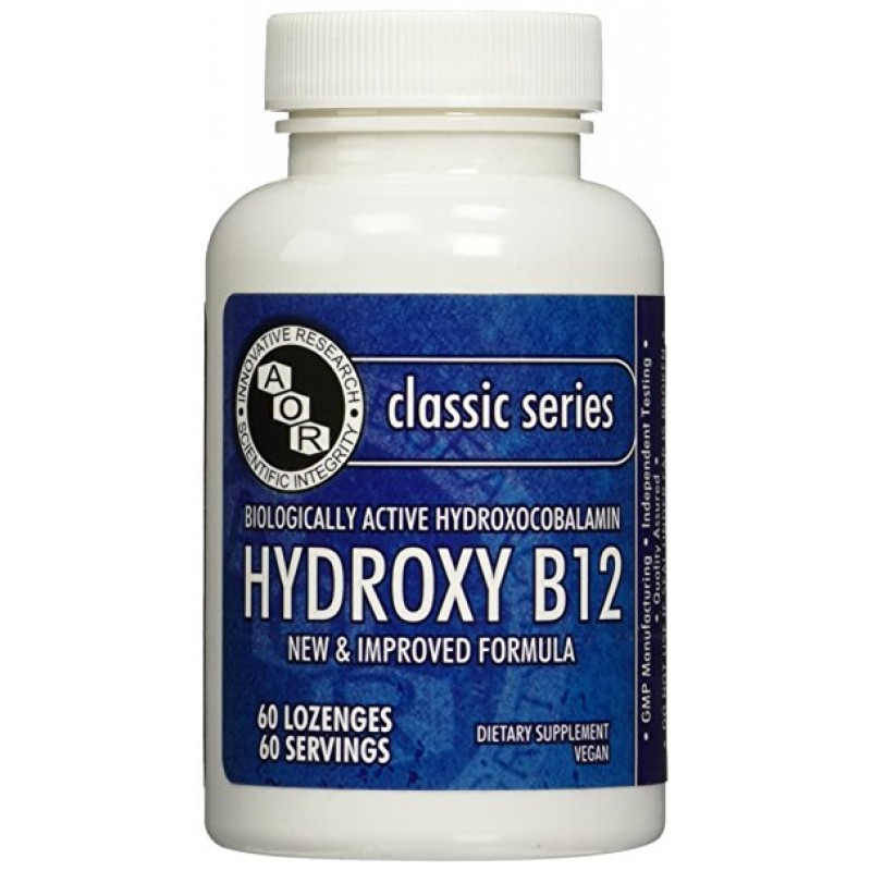 Hydroxy B12 1 mg 60 Lozenges Advanced Orthomolecular Research