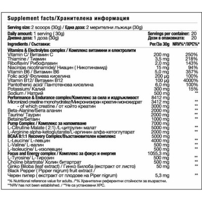 ALL-IN Pro | Performance, Recovery & Energy - Лайм 600 г | AHerb