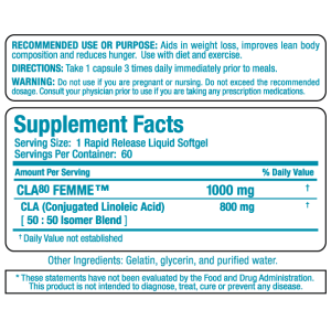 CLA 80 Femme - 60 Гел капсули | Allmax Nutrition CLA 80 Femme - 60 Гел капсули | Allmax Nutrition