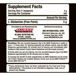 Glutamine - 1000 г | Allmax Nutrition Glutamine - 1000 г | Allmax Nutrition