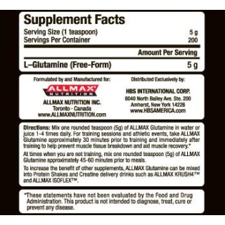 Glutamine - 1000 г | Allmax Nutrition