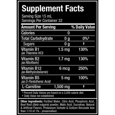 L-Carnitine 1500 Liquid - Синя малина 480 мл | Allmax Nutrition