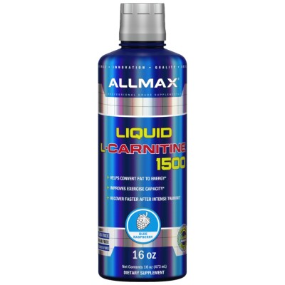 L-Carnitine 1500 Liquid - Синя малина 480 мл | Allmax Nutrition