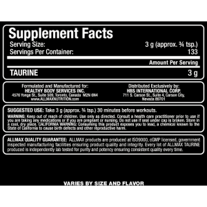 Taurine - 400 г | Allmax Nutrition
