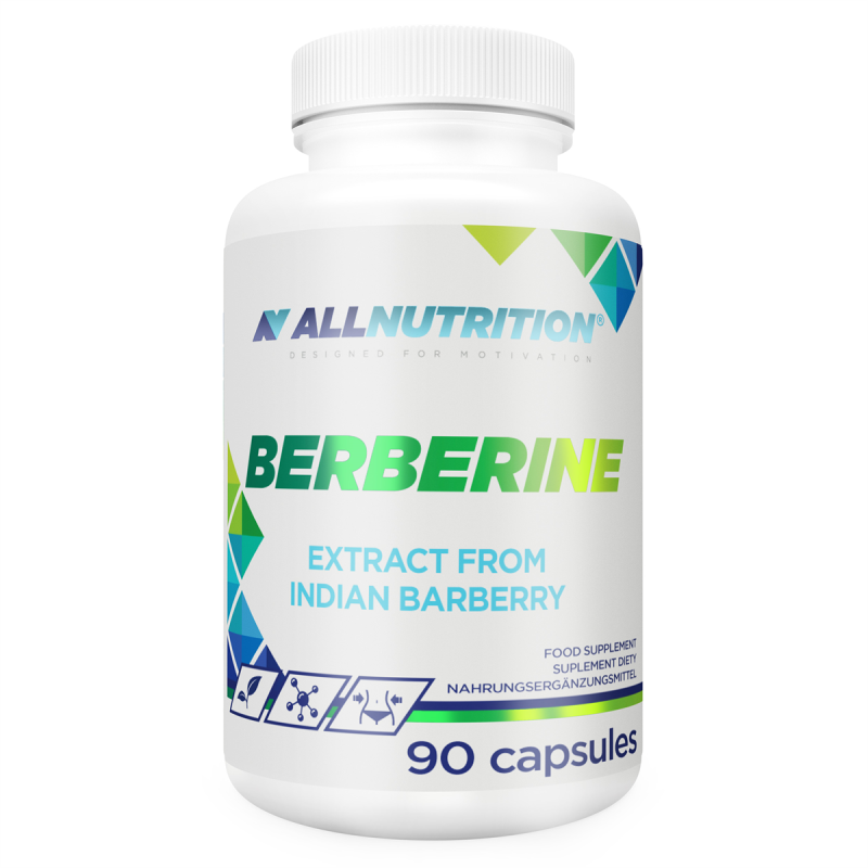 [Allnutrition Berberine: • Помага за поддържането на кръвната захар в нормални граници • Подпомага контрола на плазмените триглицериди • Регулира нивото на холестерола • Допринася за здрава кожа • Поддържа здравето на реп