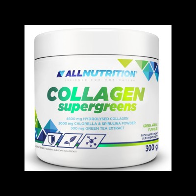 Collagen Supergreens - Антиоксидантна Формула - Зелена ябълка | 300g