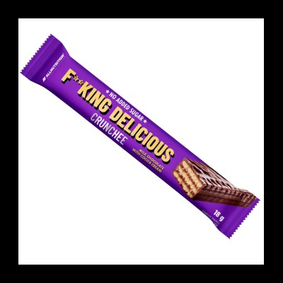 F**king Delicious Crunchee - Протеинова Вафла - Млечен шоколад | 18g