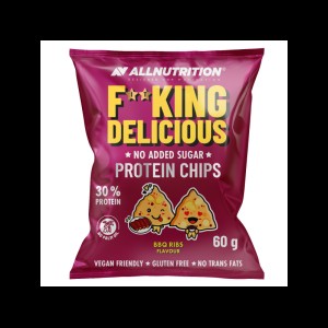 F**King Delicious Protein Chips BBQ Ribs - Протеинов Чипс - Ребърца | 60g