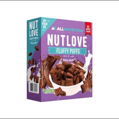 Nutlove Fluffy Puffs - Диетична Закуска - Шоколадов крем | 200g